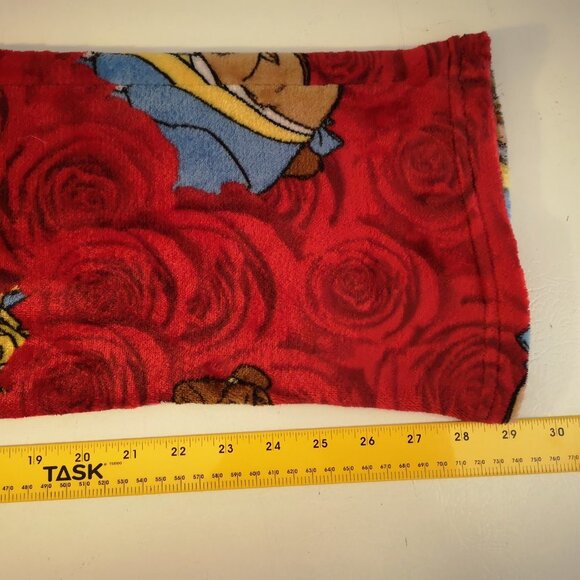 Disney Youth's Size Medium Red w/ Multi Colors Beauty & the Beast Sleep Pants - Picture 4 of 9
